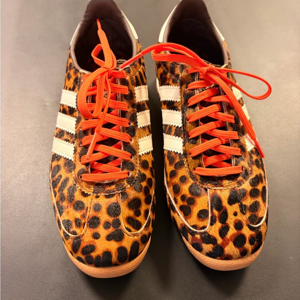 Adidas SL 72 OG Safari Leopard Dark Brown Off White  Semi JI0189 Size 5.5
